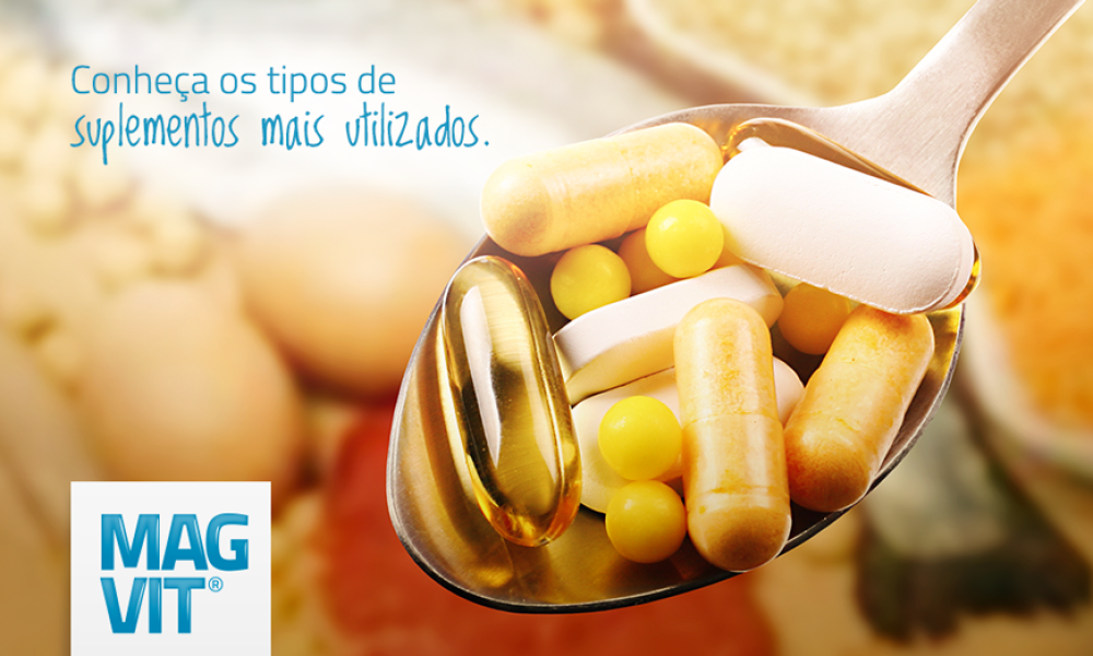Conheça os tipos de suplementos mais utilizados.