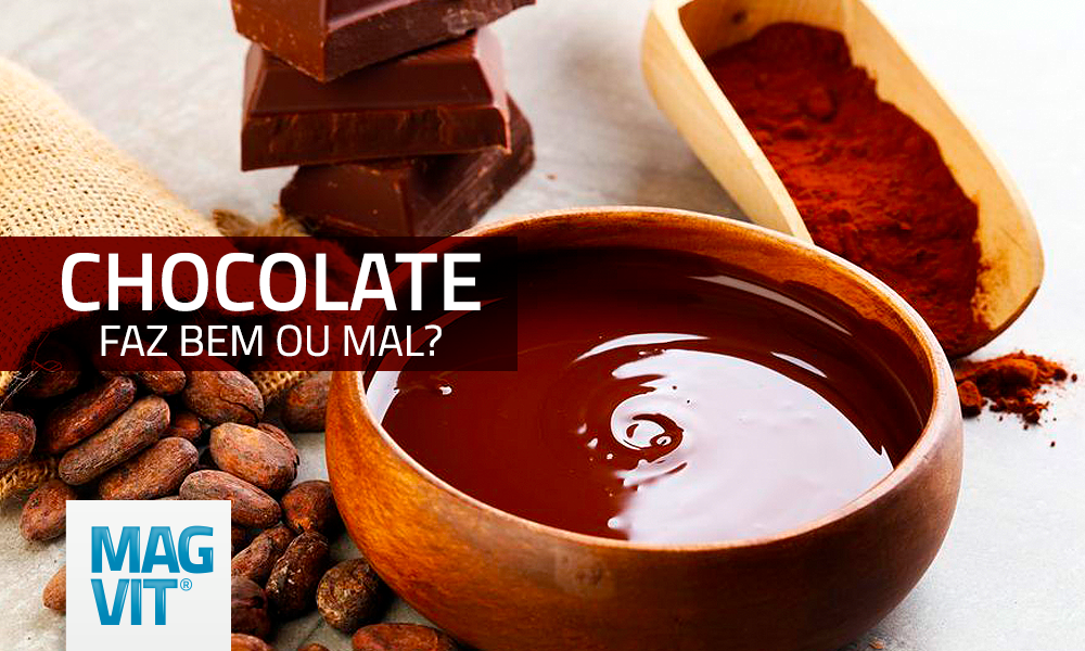 Panela com chocolate derretido. Chocolate faz bem ou mal para a saúde?